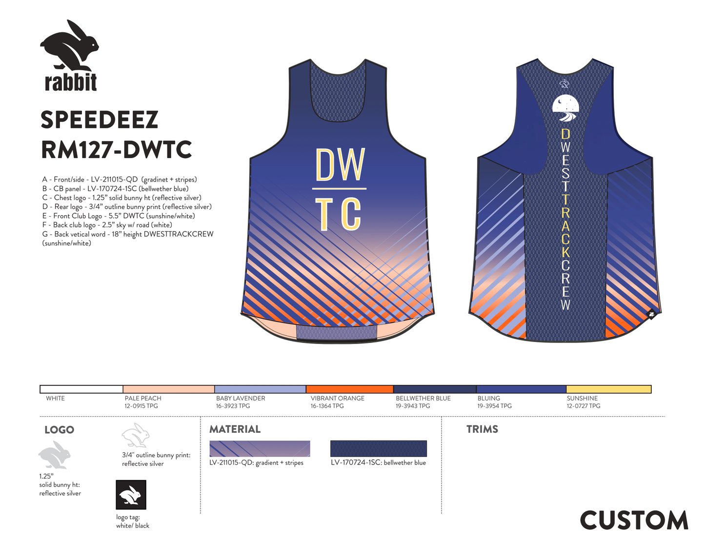 DWTC Sunrise Speedeez Singlet