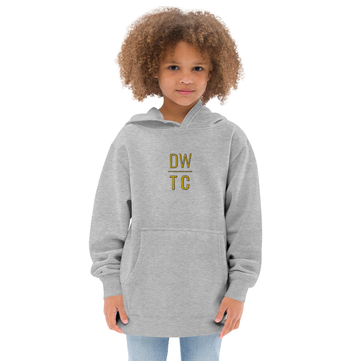 Kids Embroidered DWTC Fleece Hoodie