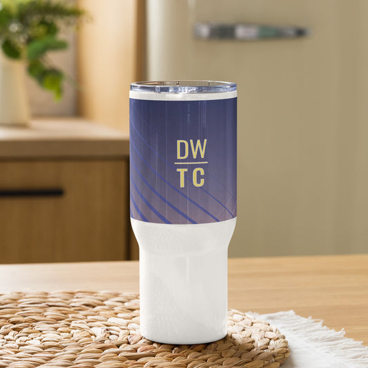 DWTC Sunrise travel mug with a handle