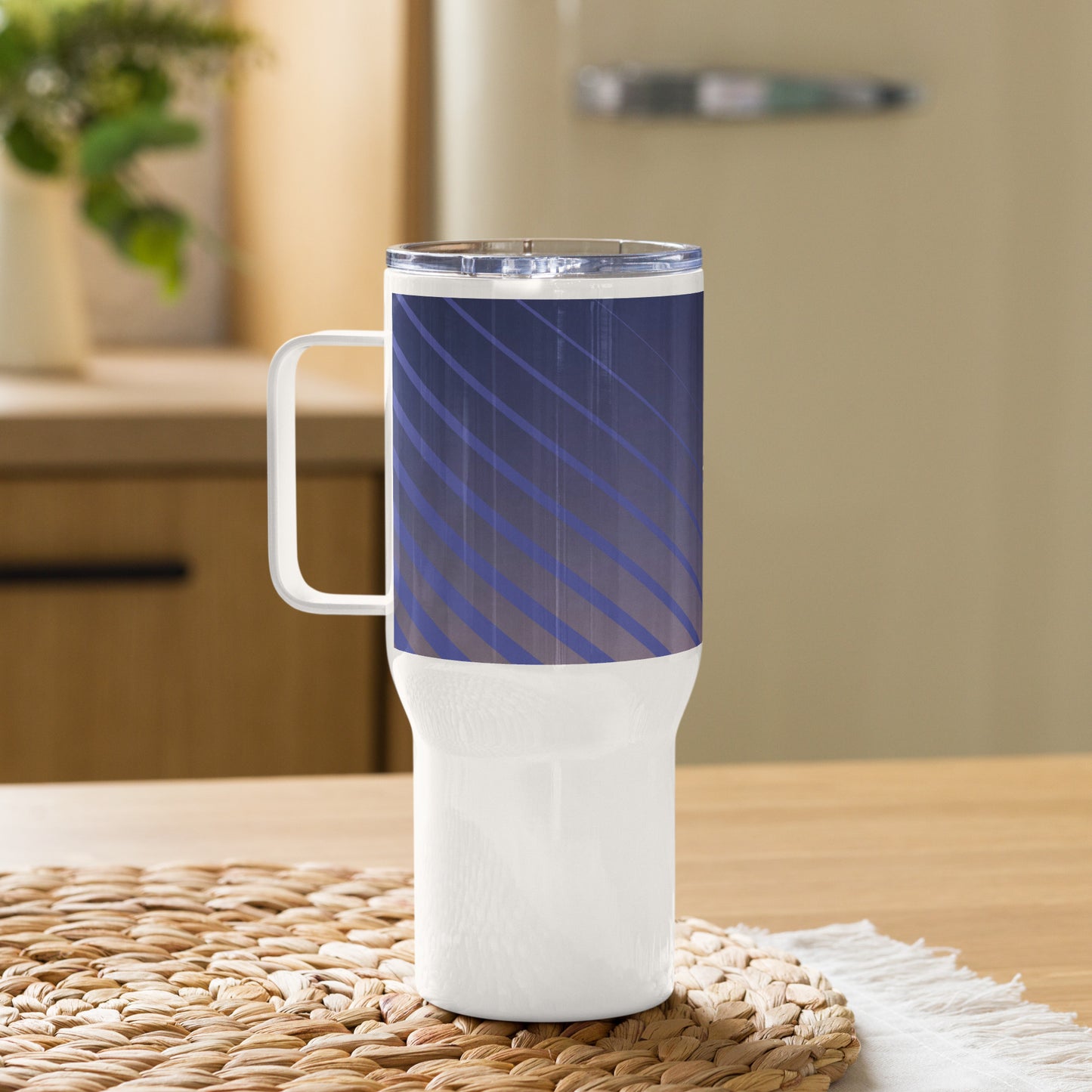 DWTC Sunrise travel mug with a handle