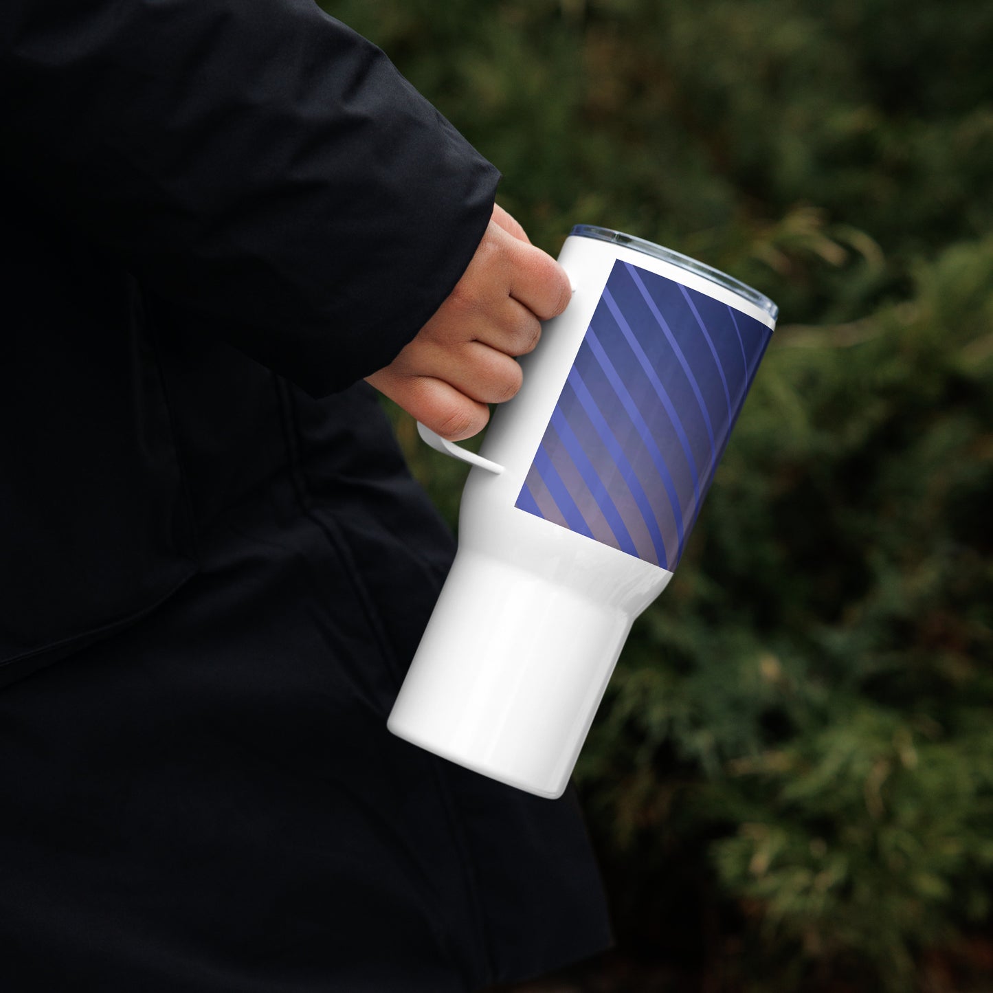 DWTC Sunrise travel mug with a handle