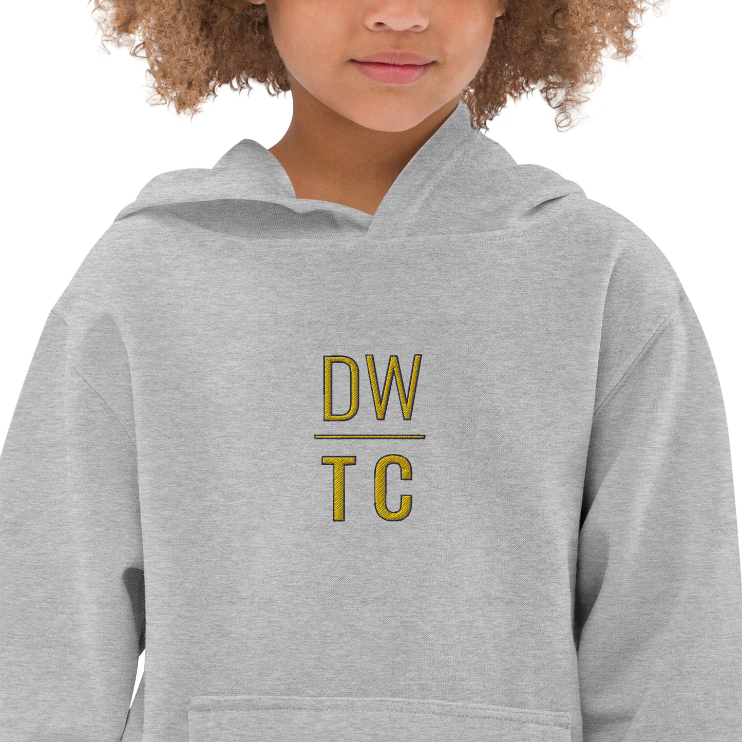 Kids Embroidered DWTC Fleece Hoodie